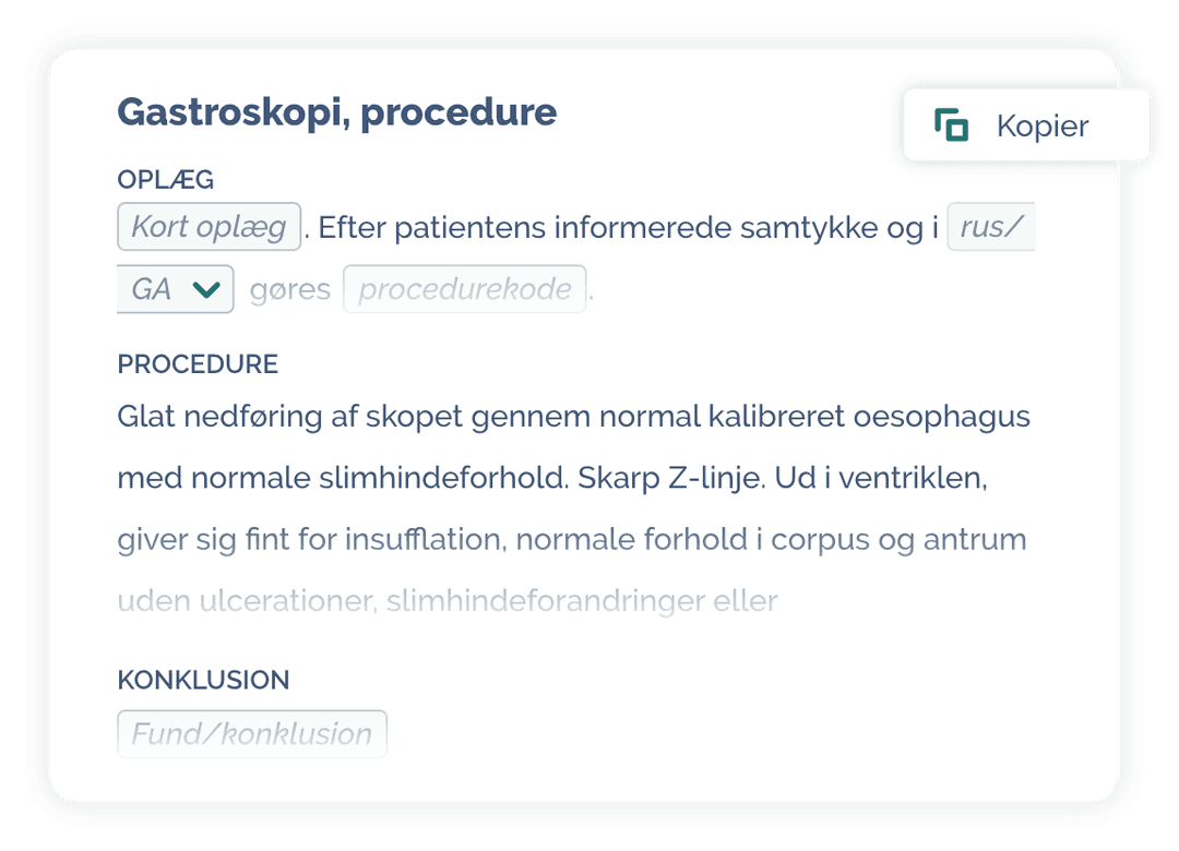 Gastroskopi eksempel