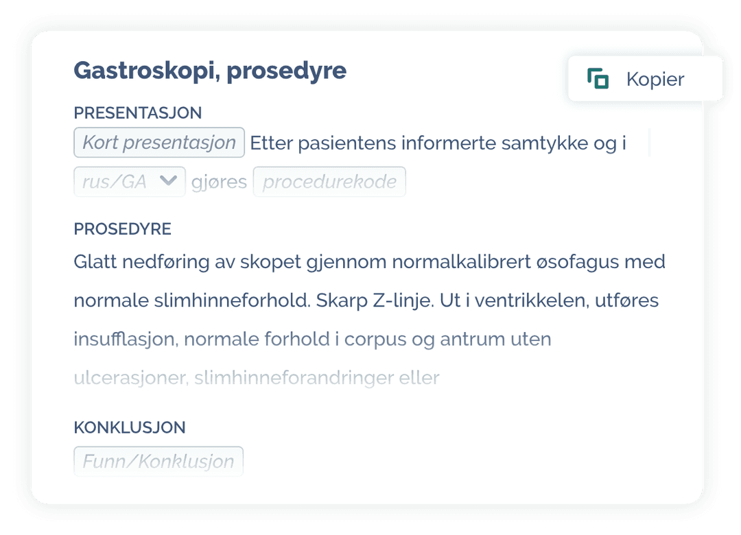 Gastroskopi eksempel